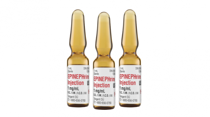 Epinephrine 11000 Injection 1mg/ml 10 Amps/Box